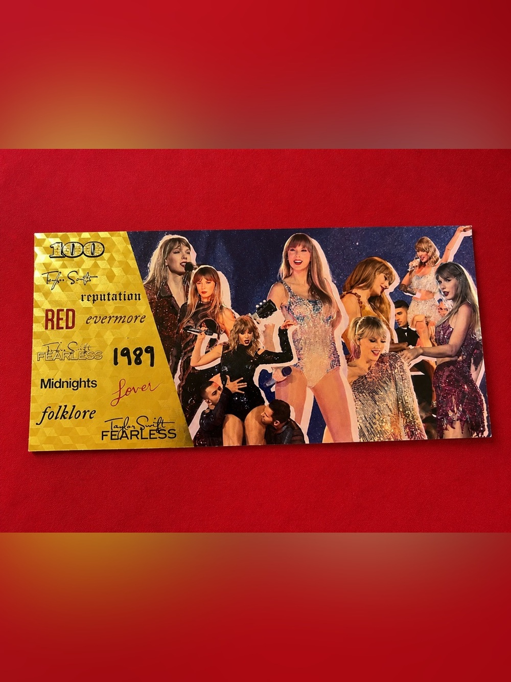 Taylor Swift 24k gold filed plated bill collector